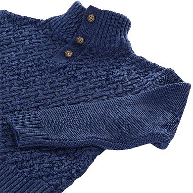 Gioberti Kids Mock Neck Pullover Knitted Sweater