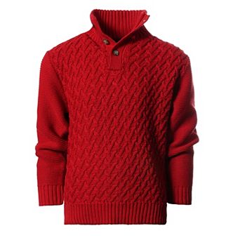Gioberti Kid's Mock Neck Pullover Knitted Sweater