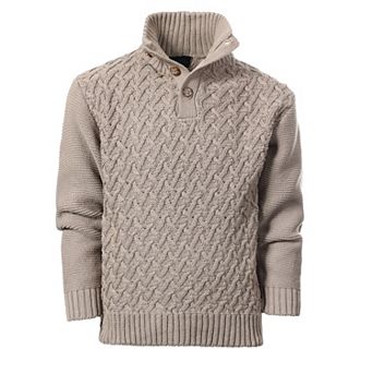 Gioberti Boy's Mock Neck Pullover Knitted Sweater