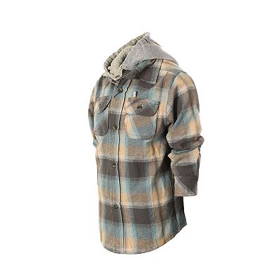 Gioberti Boys Removable Hoodie Plaid Checkered Flannel Shirt