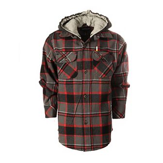 Gioberti Boy's Removable Hoodie Plaid Checkered Flannel Shirt