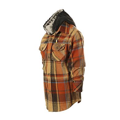 Gioberti Kid's Removable Hoodie Plaid Checkered Flannel Shirt
