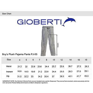 Gioberti Boys Super Soft Plush Pajama Pants
