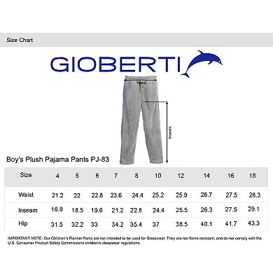 Gioberti Boy's Super Soft Plush Pajama Pants