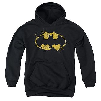 Batman Paint Roller Logo Youth Pull Over Hoodie