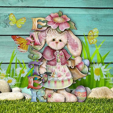 Bunny Easter Yard Sign By J. Mills-price