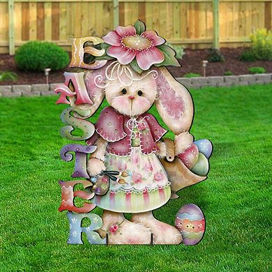 Bunny Easter Yard Sign By J. Mills-price
