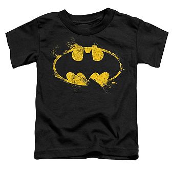 Batman Paint Roller Logo Short Sleeve Toddler T-shirt