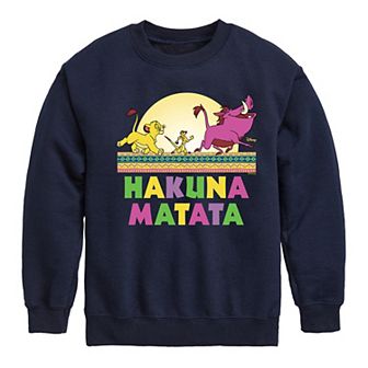 Disney's Lion King Hakuna Matata Boys 8-20 Fleece Sweatshirt