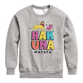 Disney's Lion King Hakuna Matata Boys 8-20 Fleece Sweatshirt