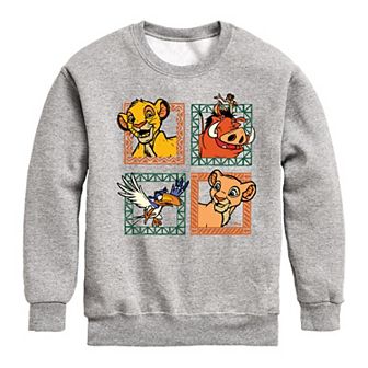 Disney's Lion King Boys 8-20 Character Grid Fleece Sweatshirt