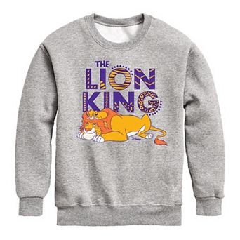 Disney's Lion King Simba & Mufasa Boys 8-20 Crew Fleece Sweatshirt