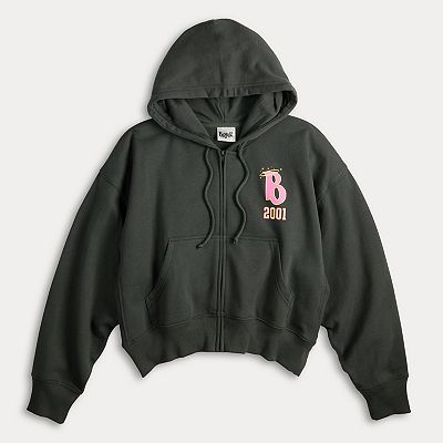 Juniors' Crop Zip Up Bratz Hoodie