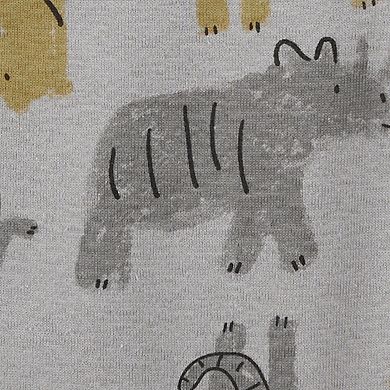 Baby Carter's 5-Pack Animal & Stripes Print Short Sleeve Bodysuit Set