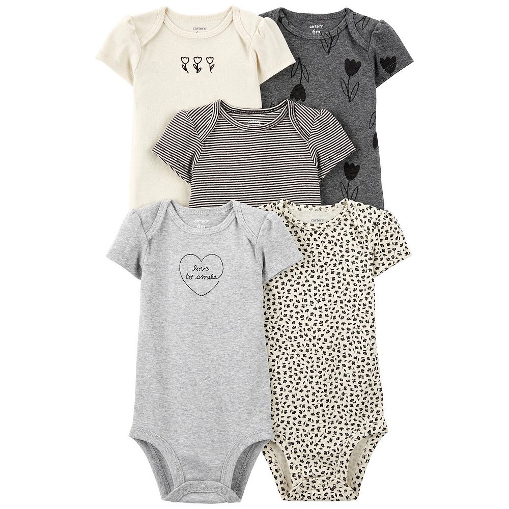 Carter's 5pc Baby Girl Cowgirl Theme Bodysuit Set