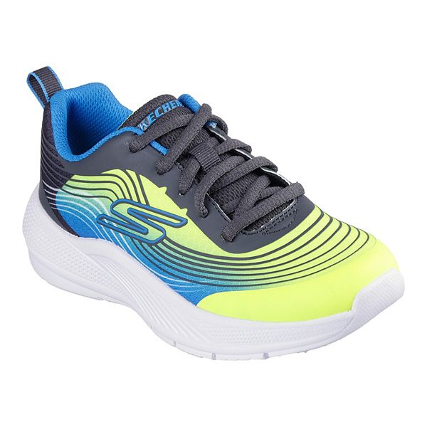 Skechers® Microspec Advance Boys' Sneakers - Yellow Blue (4)