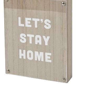New View Gifts & Accessories Let's Stay Home Box Sign Wall Art