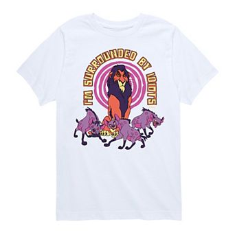 Disney's Lion King Scar Boys 8-20 Surrounded By Idiots Graphic Tee