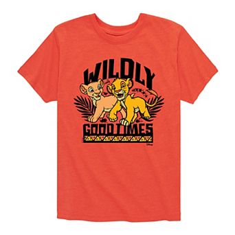 Disney's Lion King Simba & Nala Boys 8-20 Wildly Good Times Graphic Tee