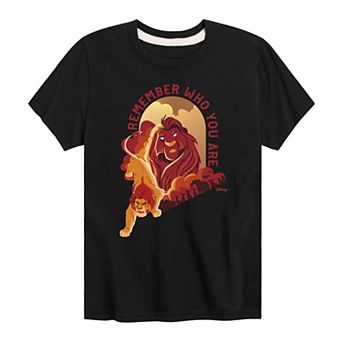 Disney's Lion King Mufasa & Simba Boys 8-20 Remember Who You Are Graphic Tee