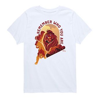 Disney's Lion King Mufasa & Simba Boys 8-20 Remember Who You Are Graphic Tee