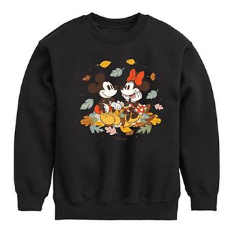 Disney's Mickey & Minnie Mouse Boys 8-20 Leaf Pile Fleece Sweatshirt