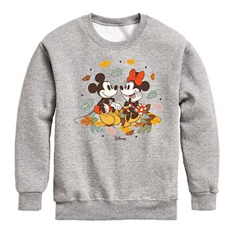 Disney's Mickey & Minnie Mouse Boys 8-20 Leaf Pile Fleece Sweatshirt