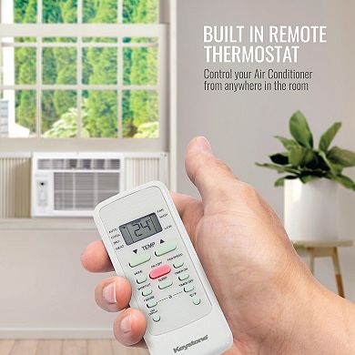 Keystone 6,000 BTU Window-Mounted Air Conditioner with Follow Me LCD Remote Control