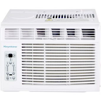 Keystone 8,000 BTU Window-Mounted Air Conditioner with Follow Me LCD Remote Control