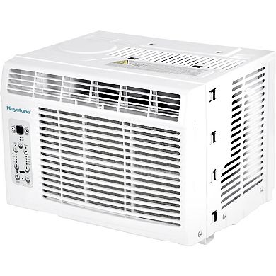 Keystone 8,000 BTU Window-Mounted Air Conditioner with Follow Me LCD Remote Control
