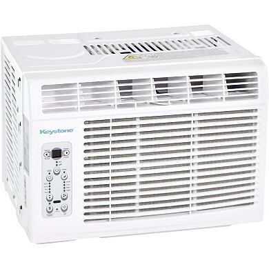 Keystone 8,000 BTU Window-Mounted Air Conditioner with Follow Me LCD Remote Control