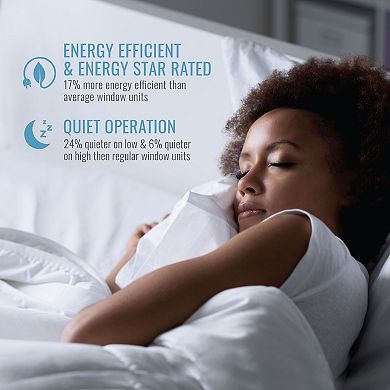 Keystone 8,000 BTU Window Mounted Inverter Air Conditioner with Supplemental Heat and Remote Control