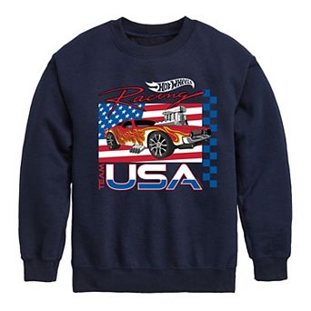 Boys 8-20 Hot Wheels Americana Fleece Sweatshirt