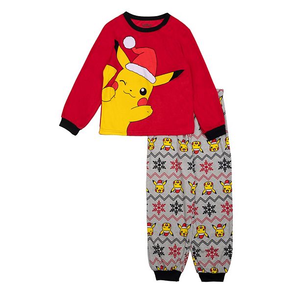 Boys 6-12 Pokemon Pikachu Christmas 2-Piece Pajama Set