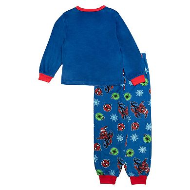 Pyjama Polaire Spider-Man Pour Garçon - Taille 2 Ans - Deux Pièces - Rouge Et Bleu