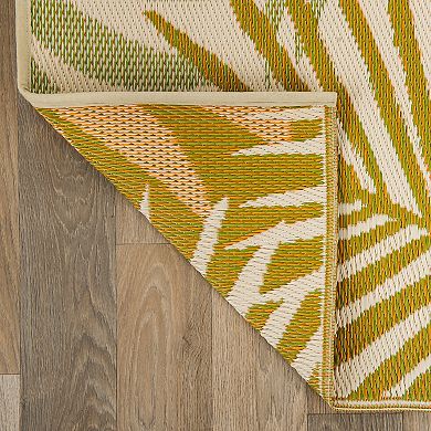 World Rug Gallery Multi Floral Reversible Indoor / Outdoor Area Rug