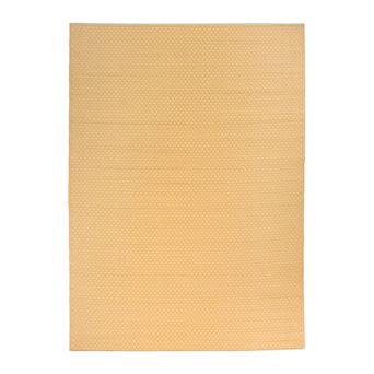 World Rug Gallery Beige & Yellow Solid Reversible Indoor / Outdoor Area Rug