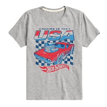 Boys 8-20 Hot Wheels Racing In The USA Graphic Tee