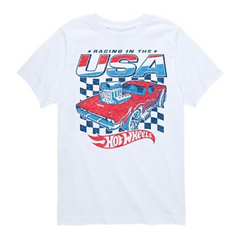 Boys 8-20 Hot Wheels Racing In The USA Graphic Tee