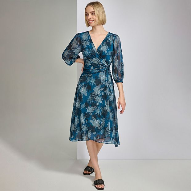 Women's Harper Rose Balloon Sleeve Faux Wrap Dress