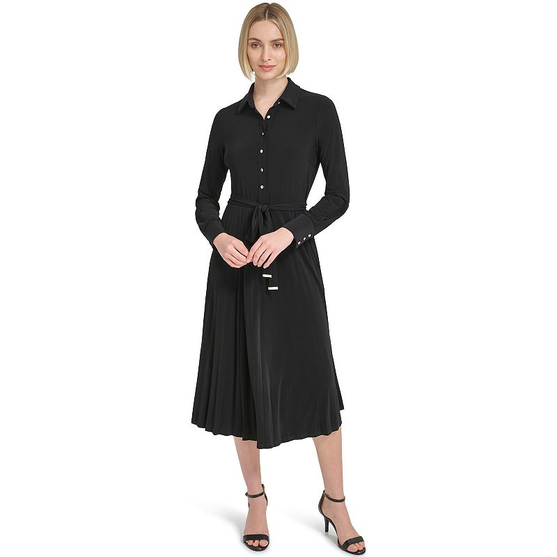 Women's Harper Rose Long Sleeve Collar Neck Midi Dress