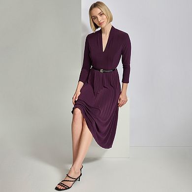 Women's Harper Rose Long Sleeve Pleated Skirt Midi Dress