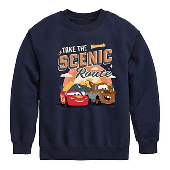 Disney / Pixar's Cars Boys 8-20 Take The Scenic Route Fleece Sweatshirt