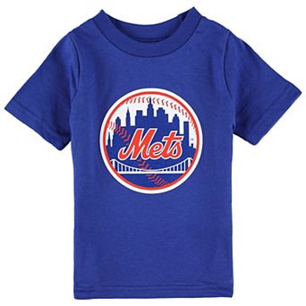 Infant Royal New York Mets Team Crew Primary Logo T-Shirt