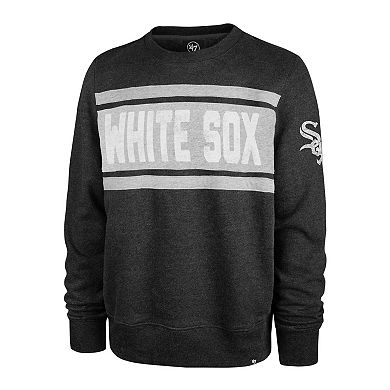 Men's '47 Black Chicago White Sox Bypass Tribeca Pullover Sweatshirt