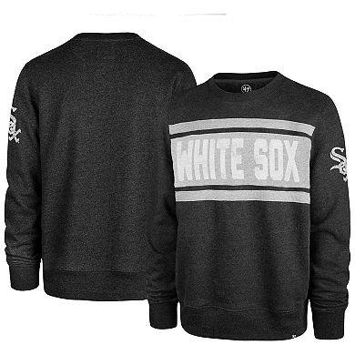 Men's '47 Black Chicago White Sox Bypass Tribeca Pullover Sweatshirt