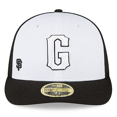 Men's New Era White/Black San Francisco Giants 2023 On-Field Batting Practice Low Profile 59FIFTY Fitted Hat