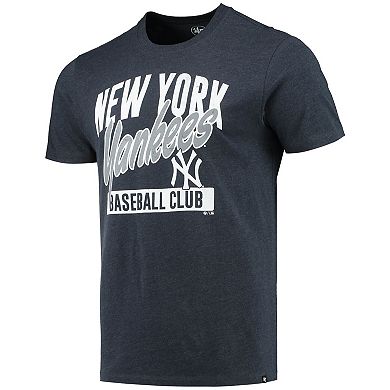 Men's '47 Heathered Navy New York Yankees Fanzone Club T-Shirt