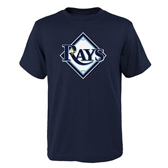 Youth Navy Tampa Bay Rays Logo Primary Team T-Shirt