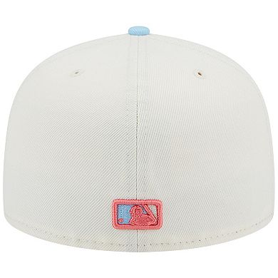 Men's New Era Cream/Light Blue San Francisco Giants Spring Color Two-Tone 59FIFTY Fitted Hat